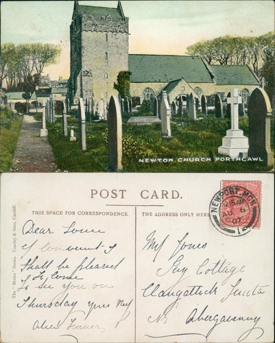 Porthcawl newton church 1907 - newton,