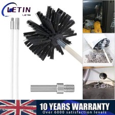 Chimney Cleaning Brush Kit Chimney Sweep Rods Drill Connector for Vent Fireplace