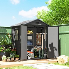 6x4 5ft plastic garden shed - plastic,