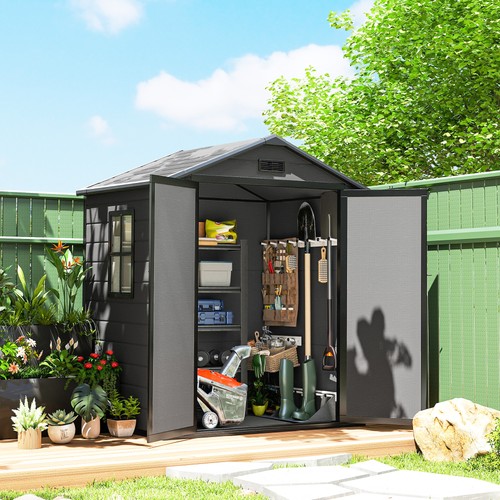 6x4 5ft plastic garden - garden, shed