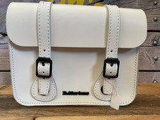 Dr. Martens white mini leather