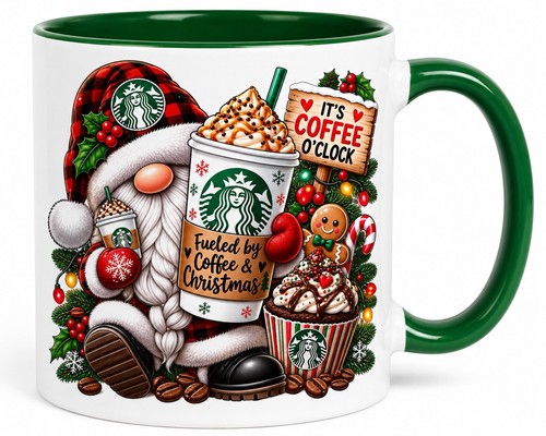 Christmas coffee mug green - christmas,