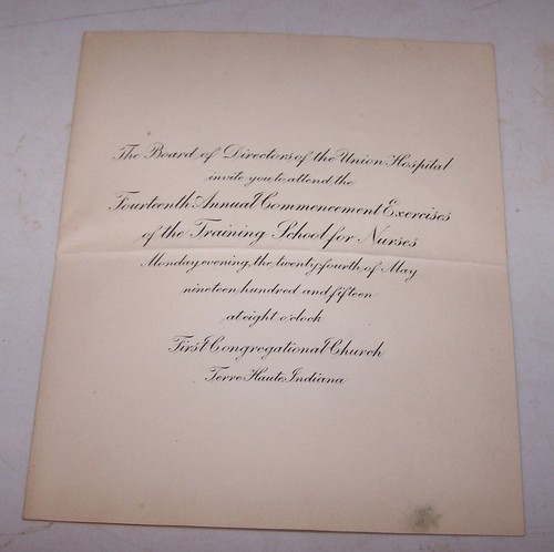 1915 union hospital graduation - 1915,