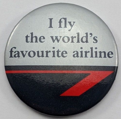 Vintage british airways fly - british, "i