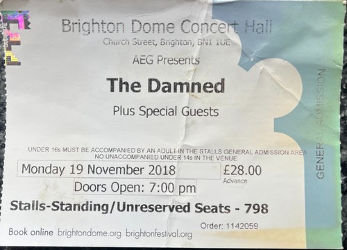 The damned 2016 brighton - damned, gig