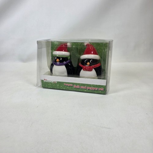 Christmas penguin salt - christmas,