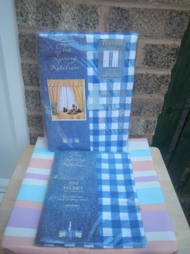 Vintage blue gingham check - gingham,