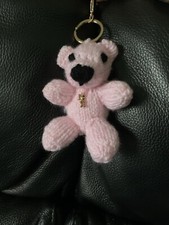 Hand Knitted Bear Key Ring