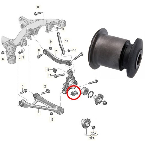 Rear lower track control - rear,