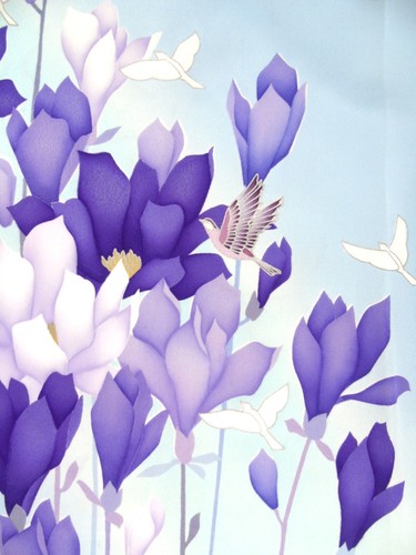 Ayane little birds - birds, purple