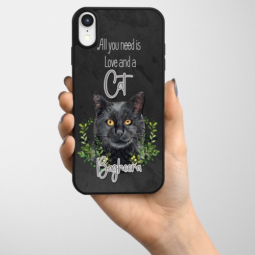 Personalised black cat - personalised,
