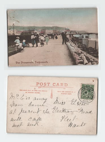 Vintage postcard teignmouth - postcard,