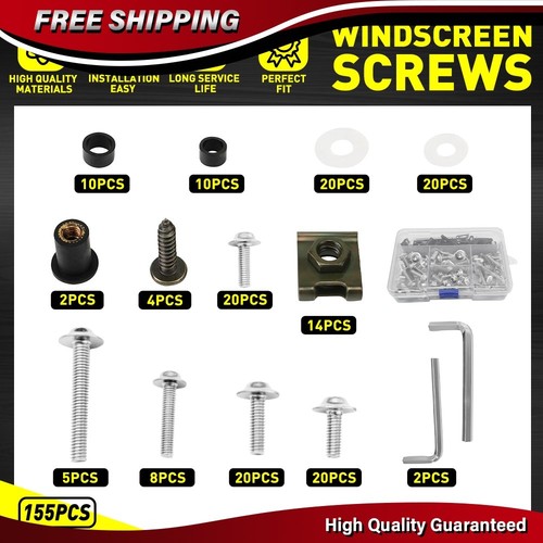 155pcs motorcycle fairing bolt - motorcycle,
