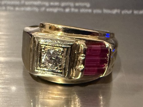 14k gold retro old - gold,