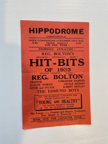 1930s chesterfield hippodrome - chesterfield,