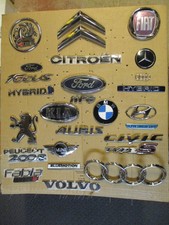  CAR BADGES JOB LOT 'W' of 26