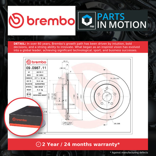 Brake discs pair - brake,