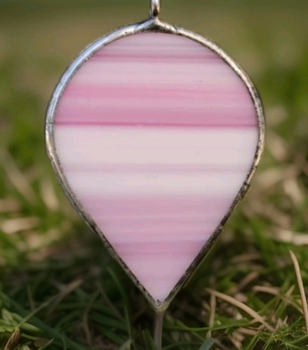 Pastel pink raindrop stained - pink,