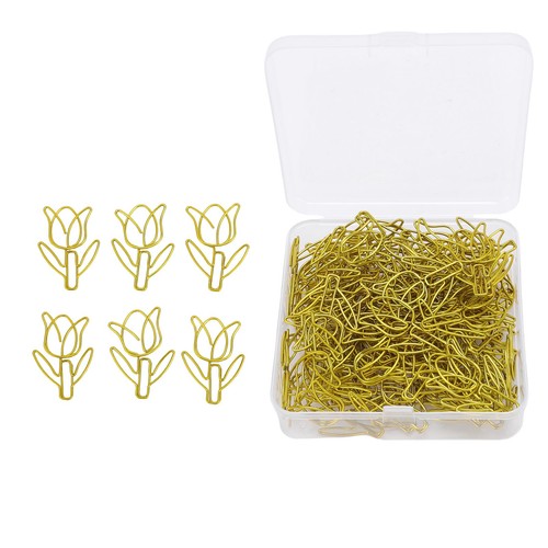 Flower shaped paper clips bulk - clips,