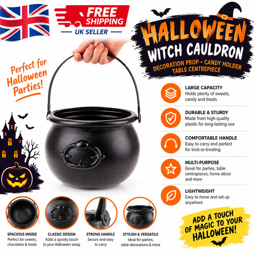 Halloween witch cauldron - cauldron, prop