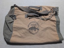 Vntg Abercrombie & Fitch Canvas Large Mouth Bass Travel Rucksack Duffel Bag Rare