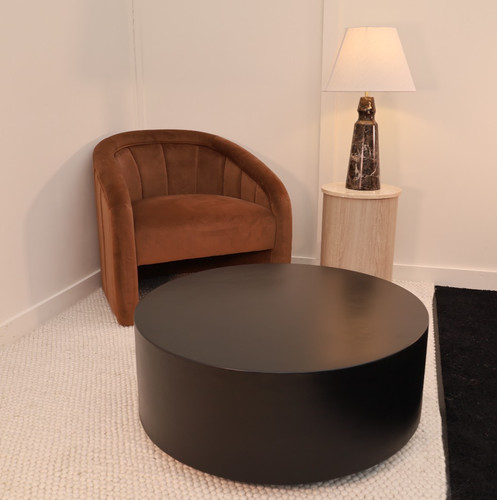 Concrete style round onyx - round,