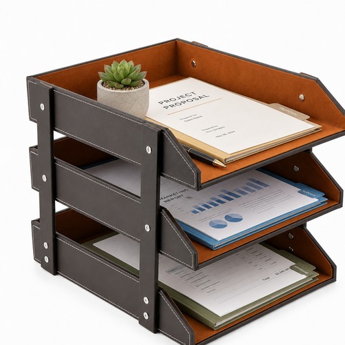 Tier desktop document - document, tray