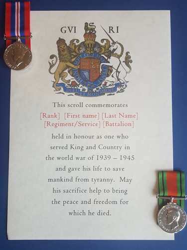 Ww2 memorial scroll - ww2, scroll,