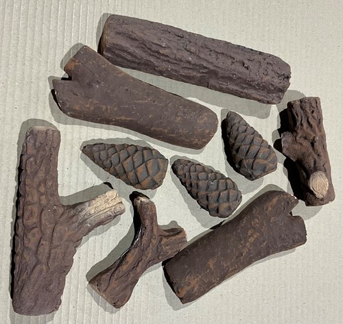 Coal fire gas logs - x,