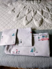 Kirkton House Christmas reversible double duvet,two pillowcases vgc