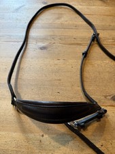 Havana Leather Drop Padded Noseband. Size Full.