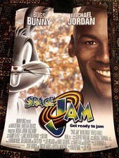 Space Jam 1996 Michael Jordan, Bugs Bunny original theatrical poster one sheet 