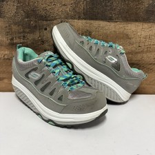 Skechers Shape Ups - Grey Aqua