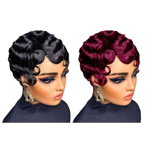 Stylish short curly wig - stylish,