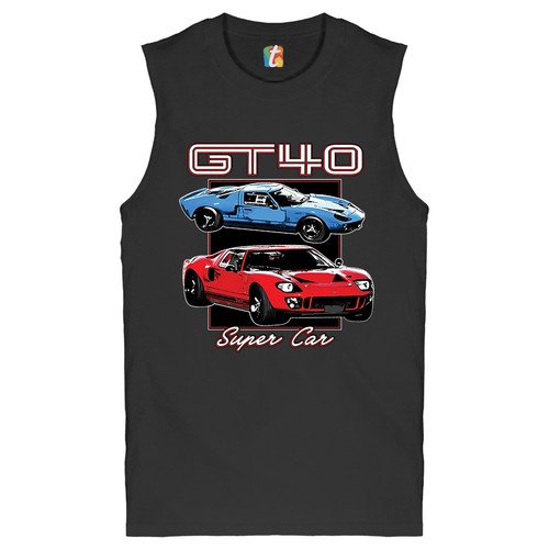 Ford gt40 muscle shirt - muscle,