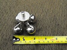 Vintage Torsion Clock Pendulum 4 Silver Rotating Balls, Spares Repair