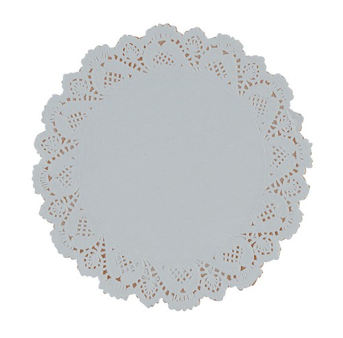 Round paper doilies lace 19cm - doilies,