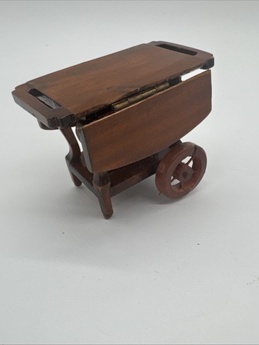 Vtg dollhouse miniature wooden - dollhouse,