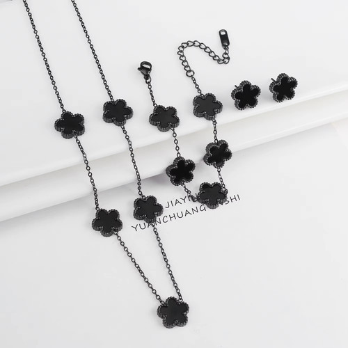 3pcs 18k gold - plated, five