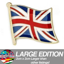 🇬🇧 Union Jack  - UK BRITAIN Flag Pin Lapel Badge Large - FREE POSTAGE 🇬🇧