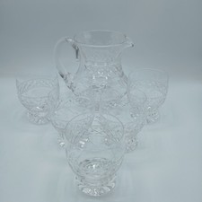 Lead Crystal Cut Glass Jug