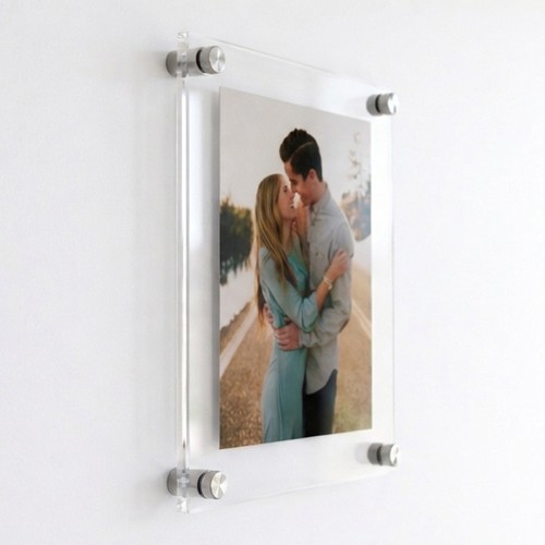 Acrylic floating photo frame - acrylic,