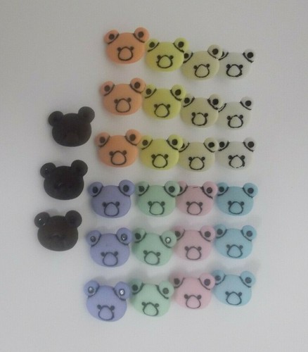 Teddy bear buttons with - x,
