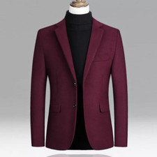 Men's Suit Blazer Wool Blend