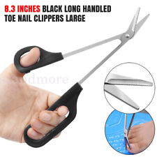 Long Handled Toe Nail Clippers Angled Scissors Cutters Chiropody Thick Large UK