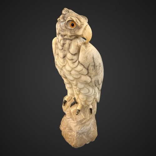 Antique marble eagle statue - eagle,