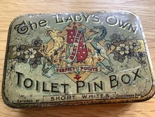Antique Metal Tin Sewing Pins