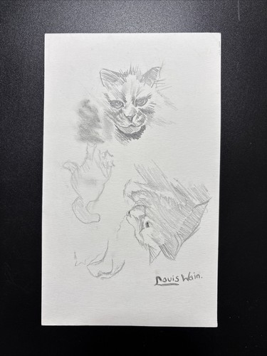 Louis wain drawing old - wain,