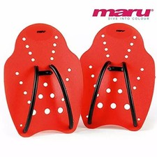 Maru Swimming Training Hand Paddles Large Red NEW. Other colour sizes listed too