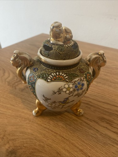 Japanese satsuma incense bowl - japanese,
